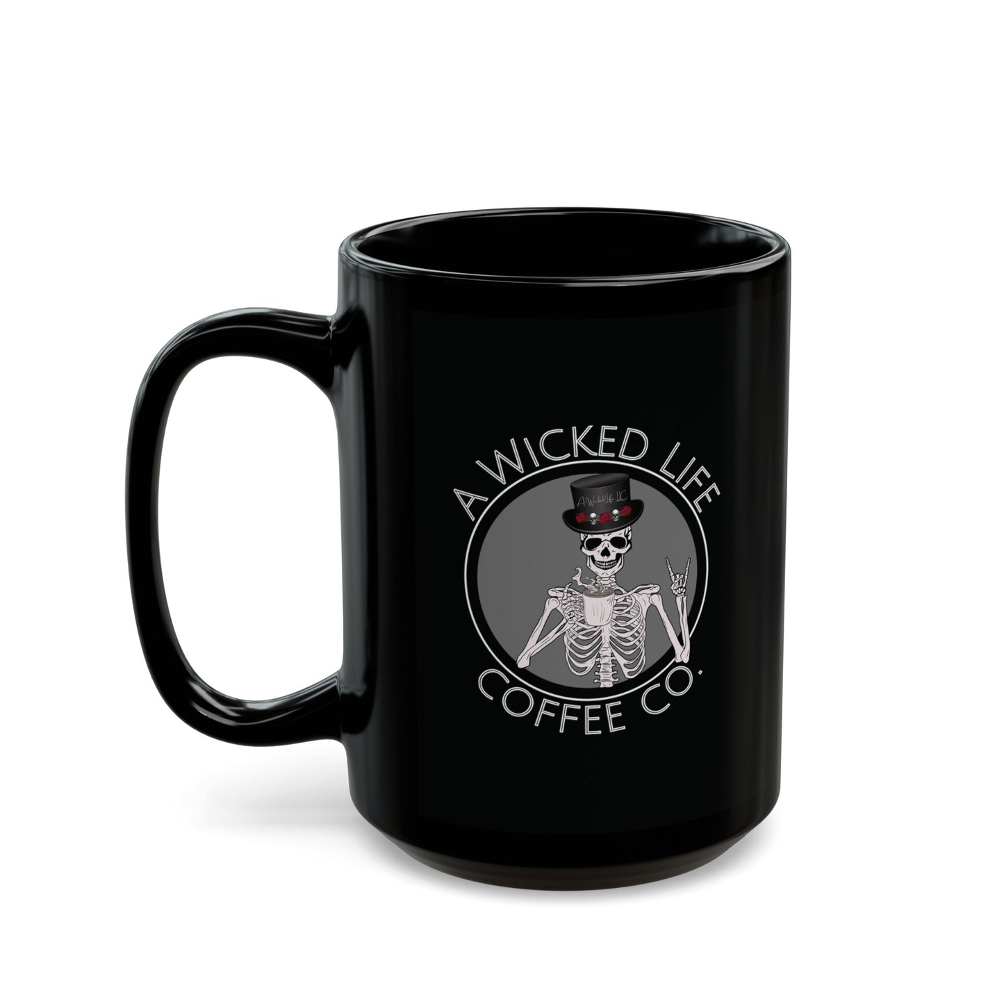 A Wicked Life Coffee Co Black Mug (11oz, 15oz)