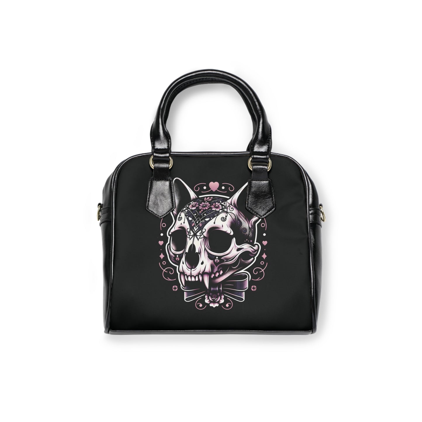 Cat Skull Handbag, Dark Coquette Handbag, Gothic Handbags, Gothic Gifts