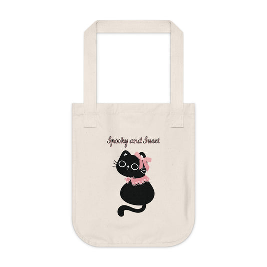 Dark Coquette Organic Canvas Tote Bag, Eco Friendly Gifts
