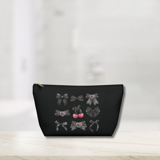 Dark Coquette Makeup Bag, Coquette Aesthetic, Trending Makeup Bags