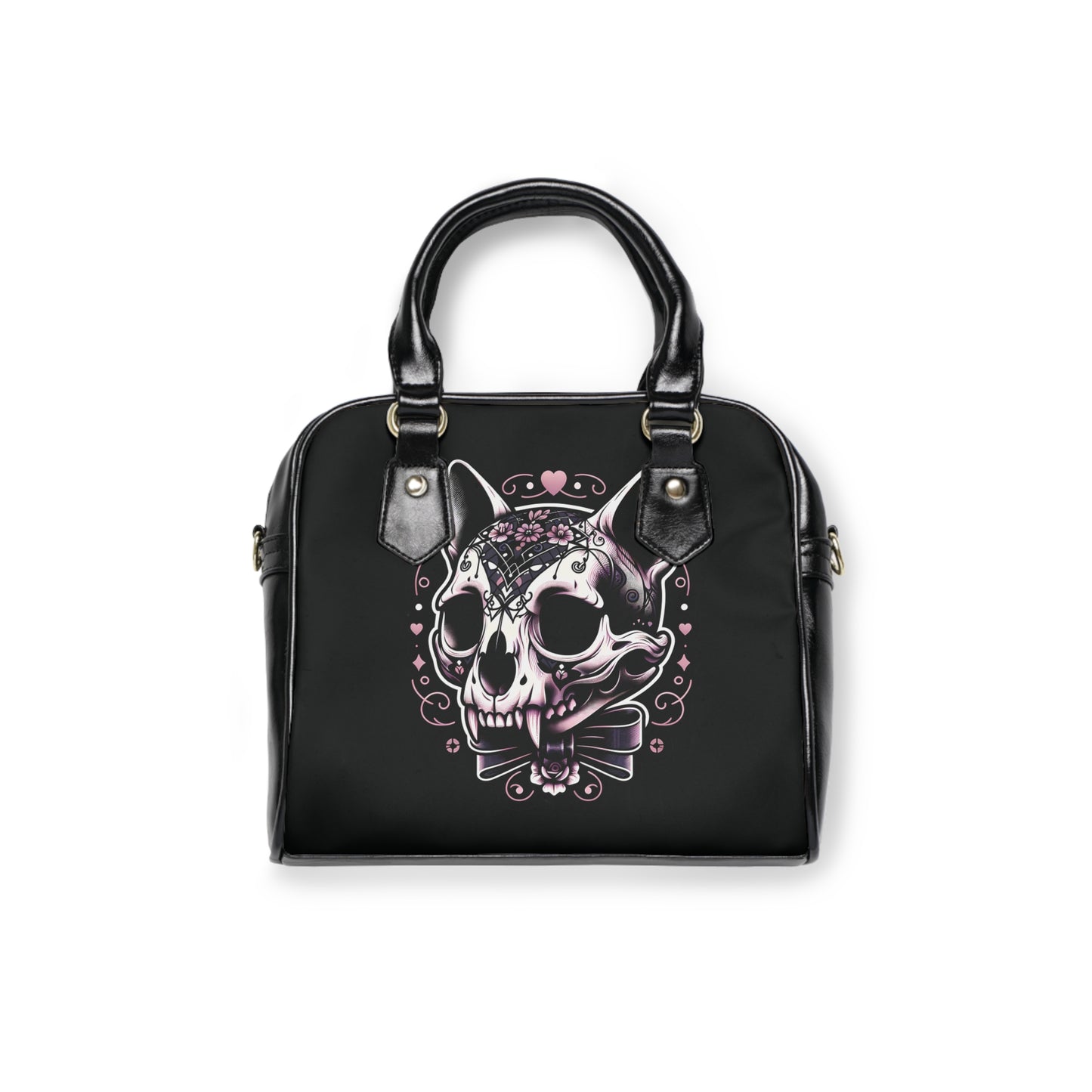 Cat Skull Handbag, Dark Coquette Handbag, Gothic Handbags, Gothic Gifts