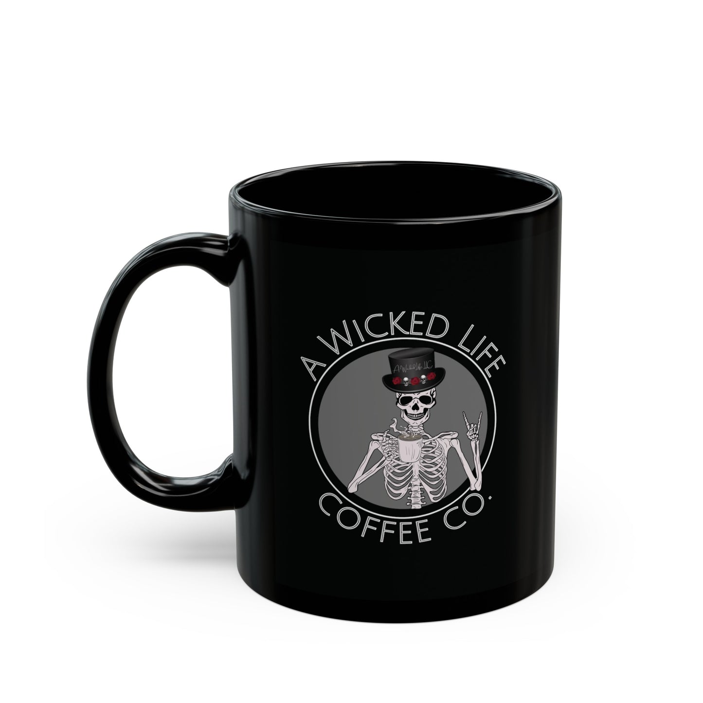 A Wicked Life Coffee Co Black Mug (11oz, 15oz)