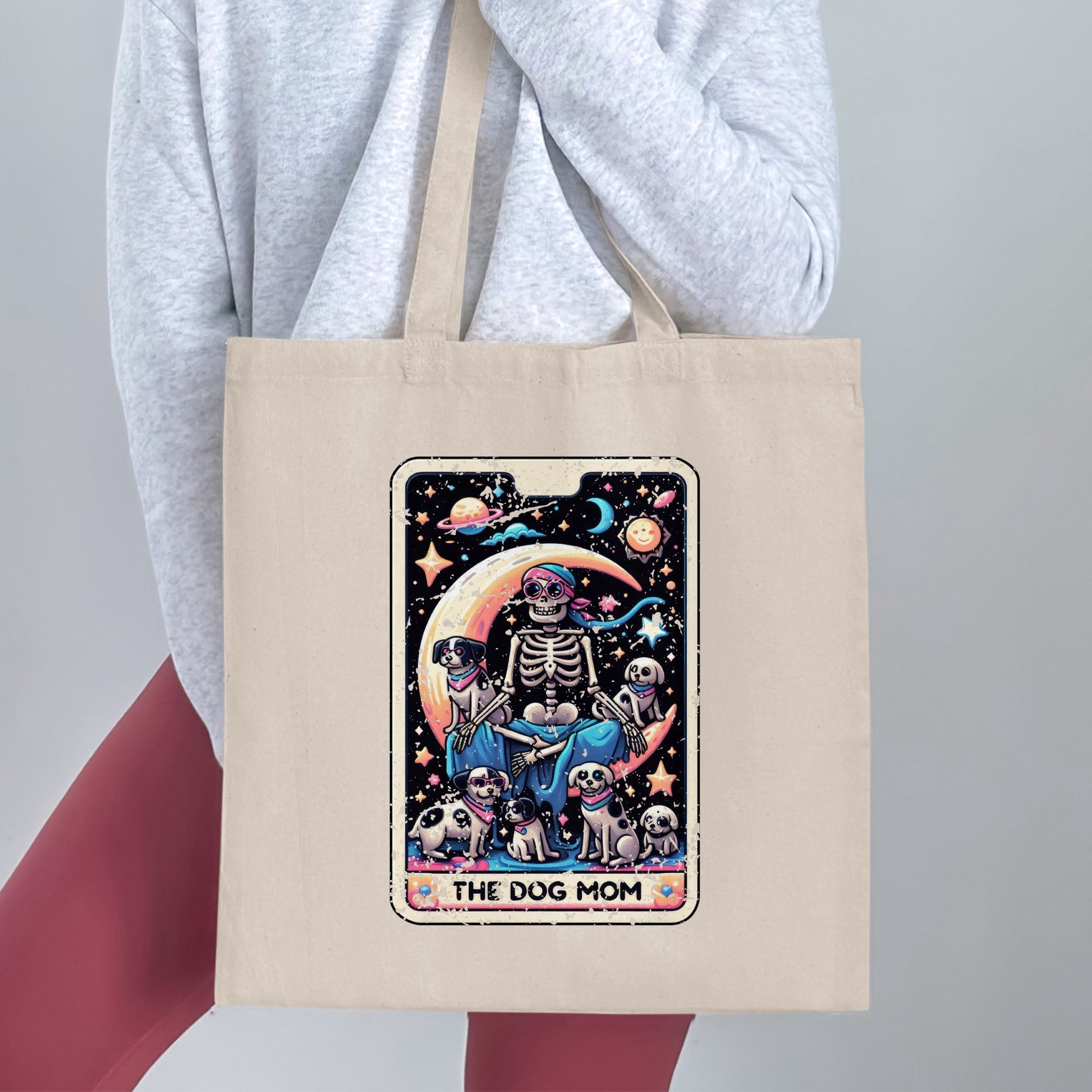 The Dog Mom Outer Space Design Tote Bag product type